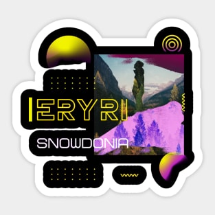 eryri snowdonia Sticker